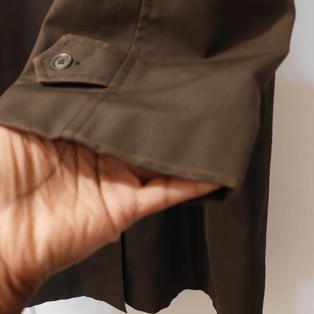 Vintage Dark Brown Trench Coat Size 40R - Picture 11 of 15